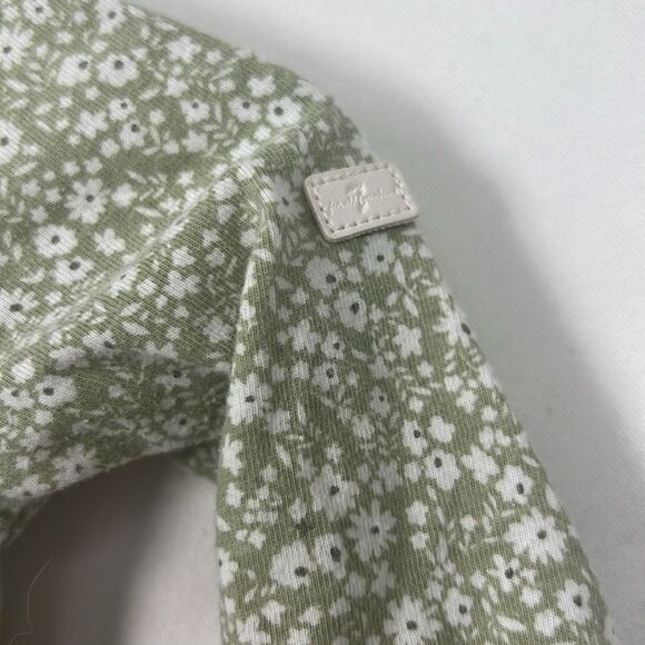 7 For all Mankind sage green floral sleep and play EUC 0-3 months - Picture 4 of 13